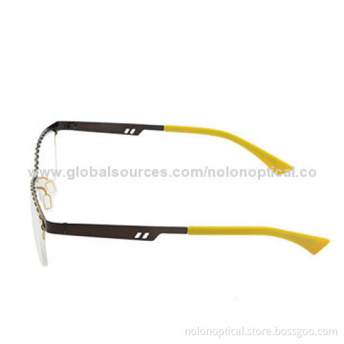 New style stainless steel optical frames with demo lens, customized logo